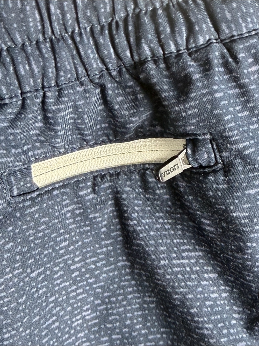 Vuori Women's Navy Pattern Clementine Athletic Shorts 2.0 Size S - Picture 5 of 7